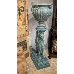 Pair Of Flowerpots On Legs