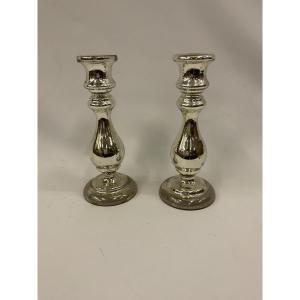 Pair Of Igloo Candlesticks