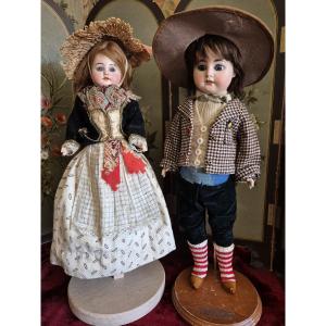 Couple Of Folk Dolls 