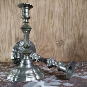 Pair Of Louis XIV Style Candlesticks
