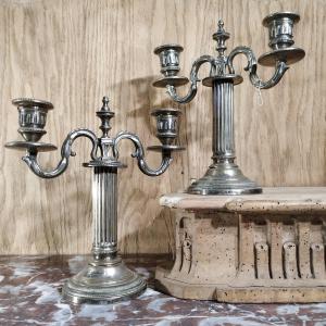 Pair Of Early 19th Century Candle Holders