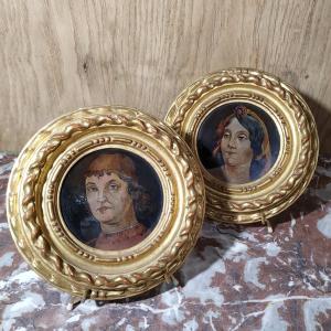 Pair Of 19th Century Italian Portraits