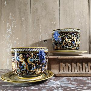 Pair Of Gien Plant Pots Circa 1866-1875