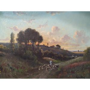 Landscape Of Avallonnais By Andre Guilbert