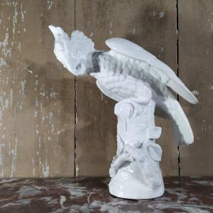 20th Century White Porcelain Cockatoos