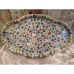 Japanese Cloisonné Tray Circa 1920 