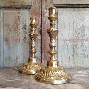 Pair Of Louis XV Period Candlesticks