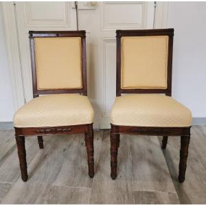 Pair Of Empire Chairs In The Style Of Jacob Or Marcion