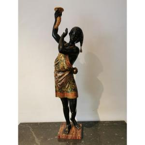 Torchera Representing A Nubian 19th.