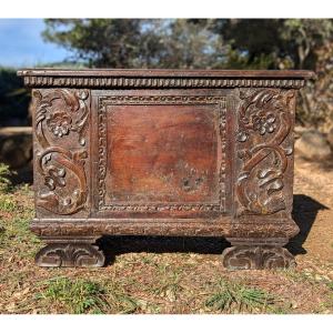 Small Antique Chest In The Renaissance Style