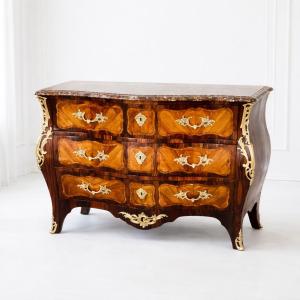 Louis XV Period Chest Of Drawers Stamped By Rubestuck 