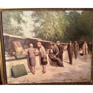 The Booksellers On The Banks Of The Seine