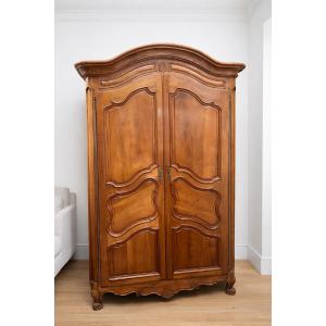 18th Century Lyonnaise Wardrobe In Cherry Wood
