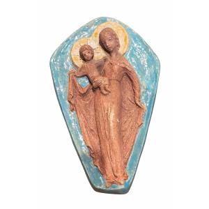 Religious Bas-relief - Virgin And Child