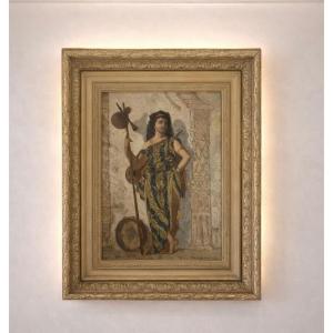 Orientalist Painting Signed Fritz And Yvan Kerkhoven – Late 19th Century