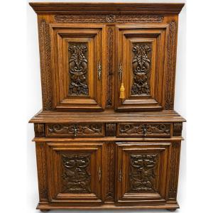 Carved Walnut - Restored In Our Workshops.