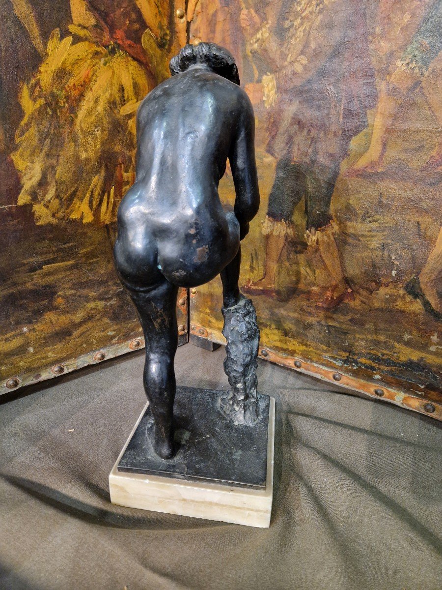 Alfredo Biagini (Roma, 1886-1952): Statua in bronzo raffigurante donna -photo-2