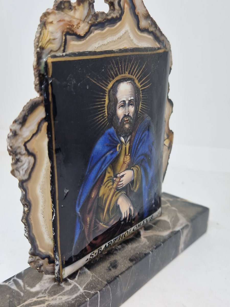 Placca smaltata Limoges XVII-XVIII secolo-photo-7