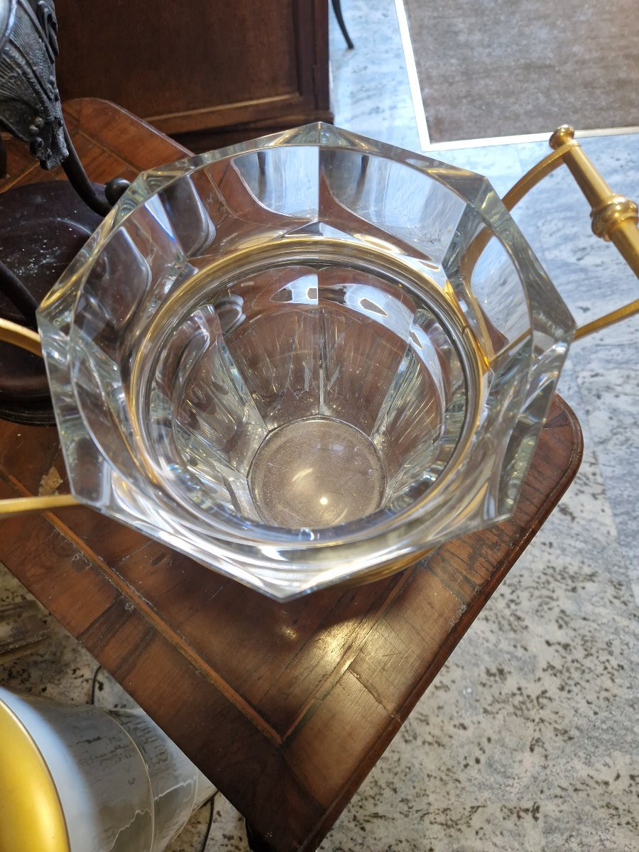 Secchiello per il ghiaccio o refrigeratore per vino Baccarat "Moulin Rouge". Circa 1985. Nessun-photo-3
