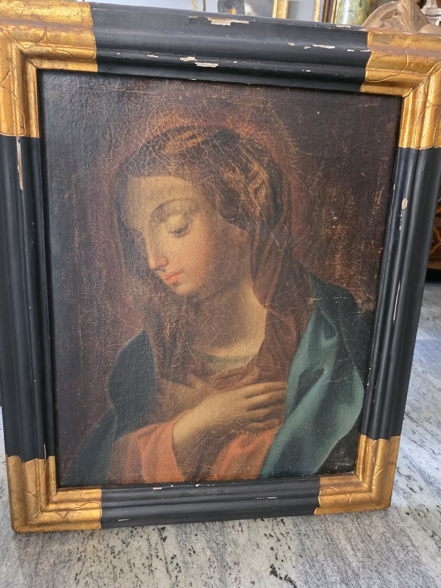 Quadro raffigurante Madonna Addolorata del XVII secolo.-photo-1