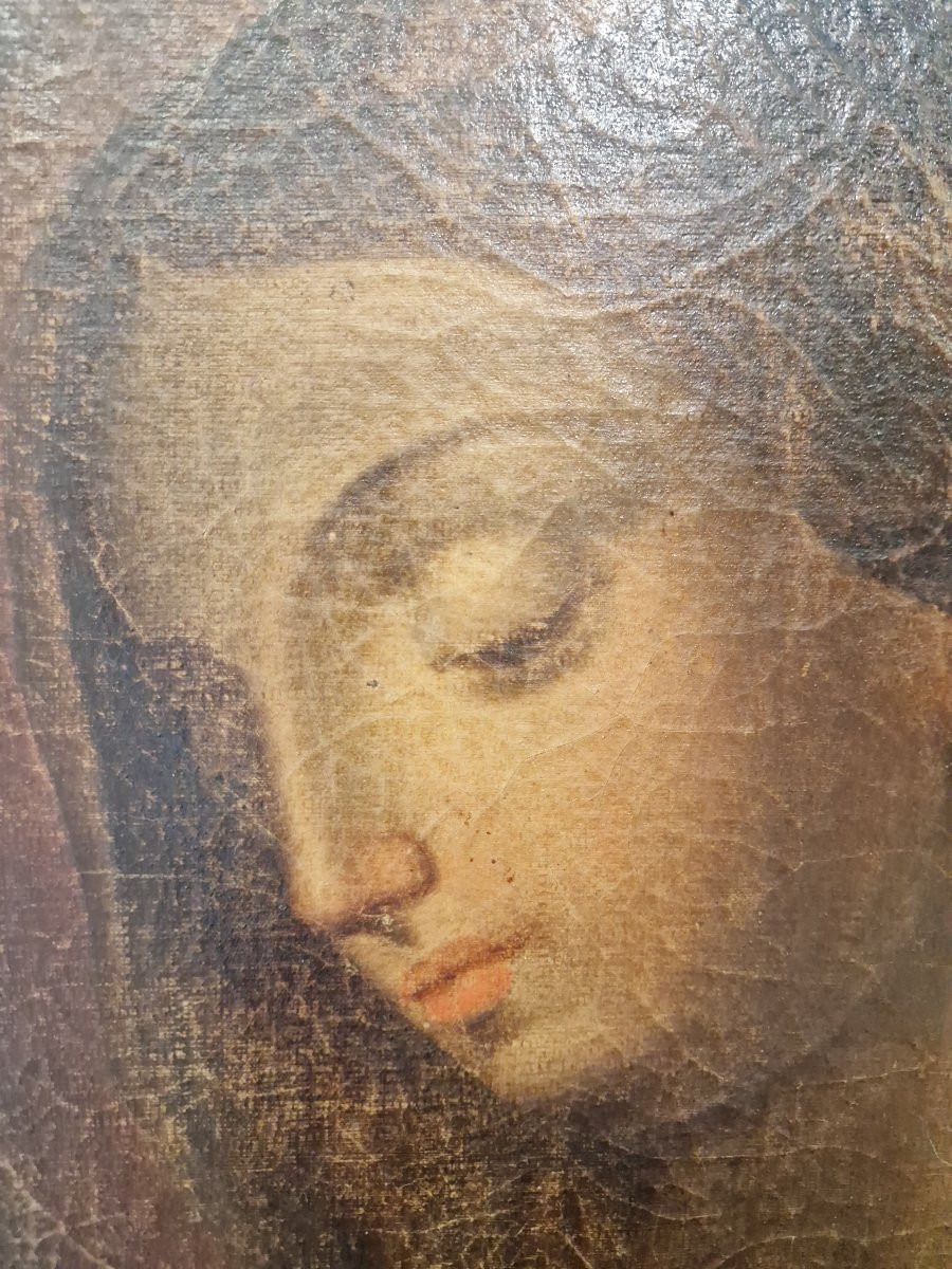 Quadro raffigurante Madonna Addolorata del XVII secolo.-photo-5