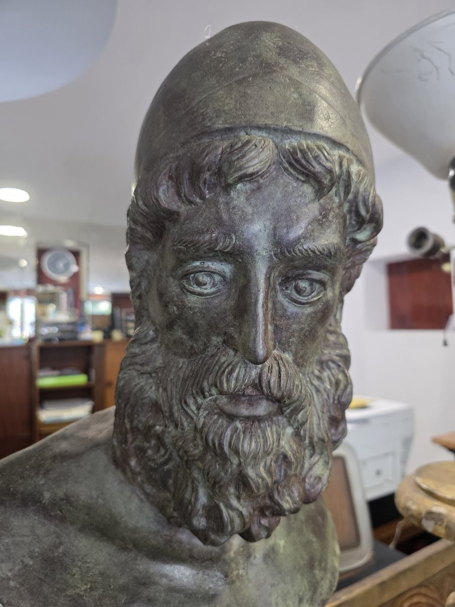 Chiurazzi - Busto greco in bronzo-photo-2
