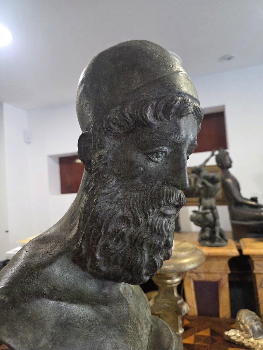 Chiurazzi - Busto greco in bronzo-photo-3