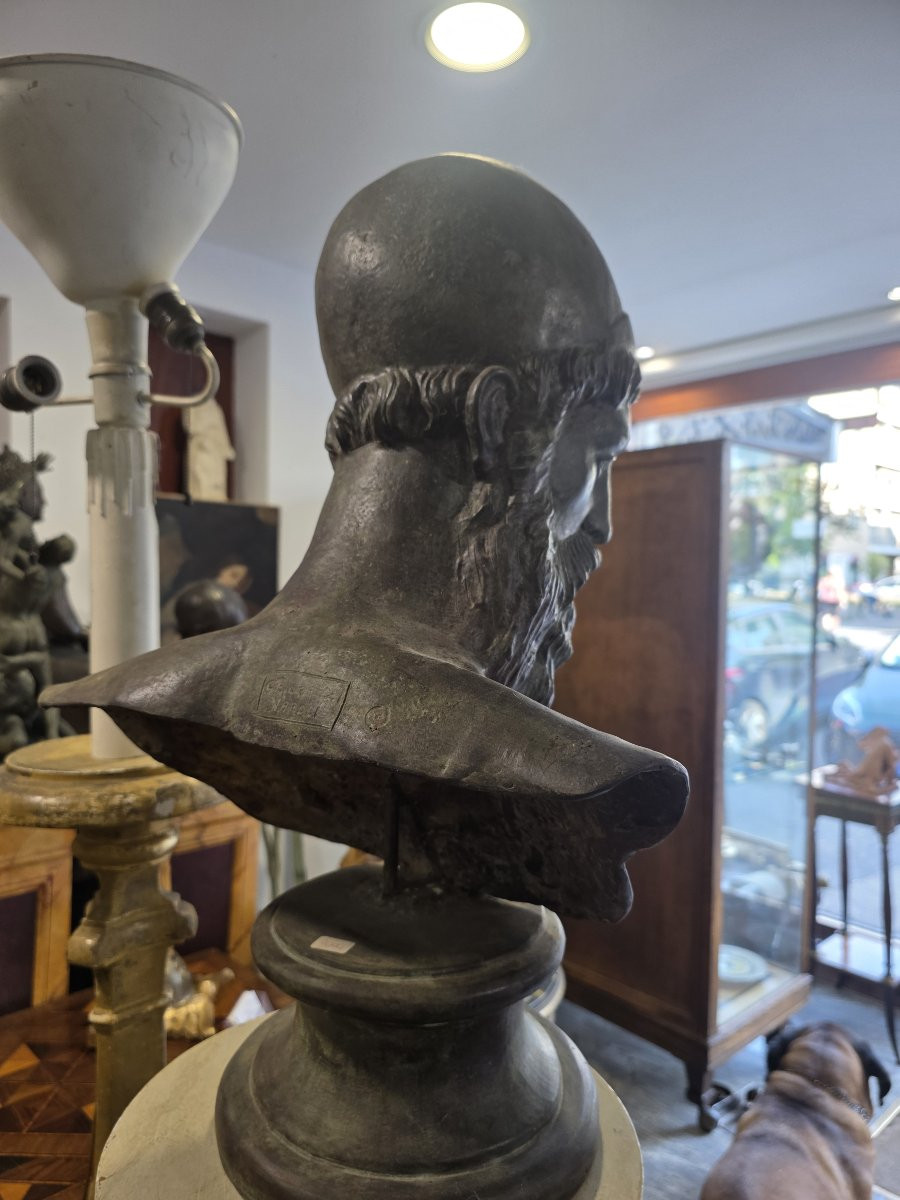 Chiurazzi - Busto greco in bronzo-photo-2