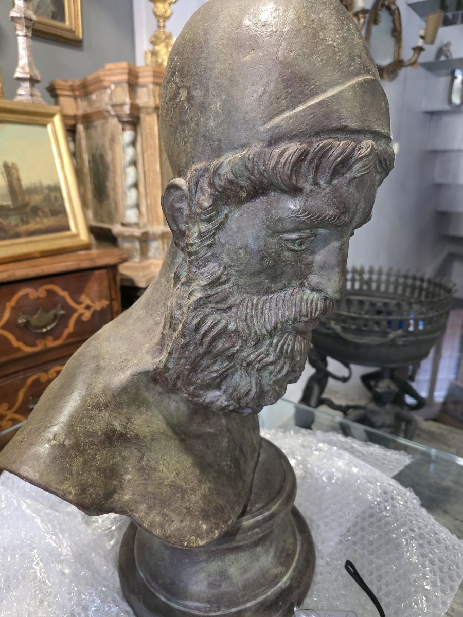 Chiurazzi - Busto greco in bronzo-photo-5