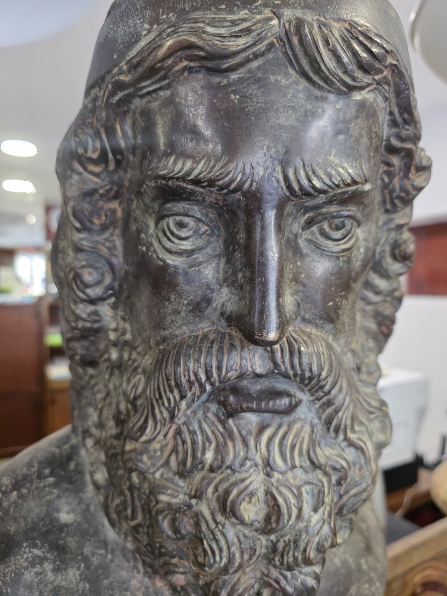 Chiurazzi - Busto greco in bronzo-photo-2
