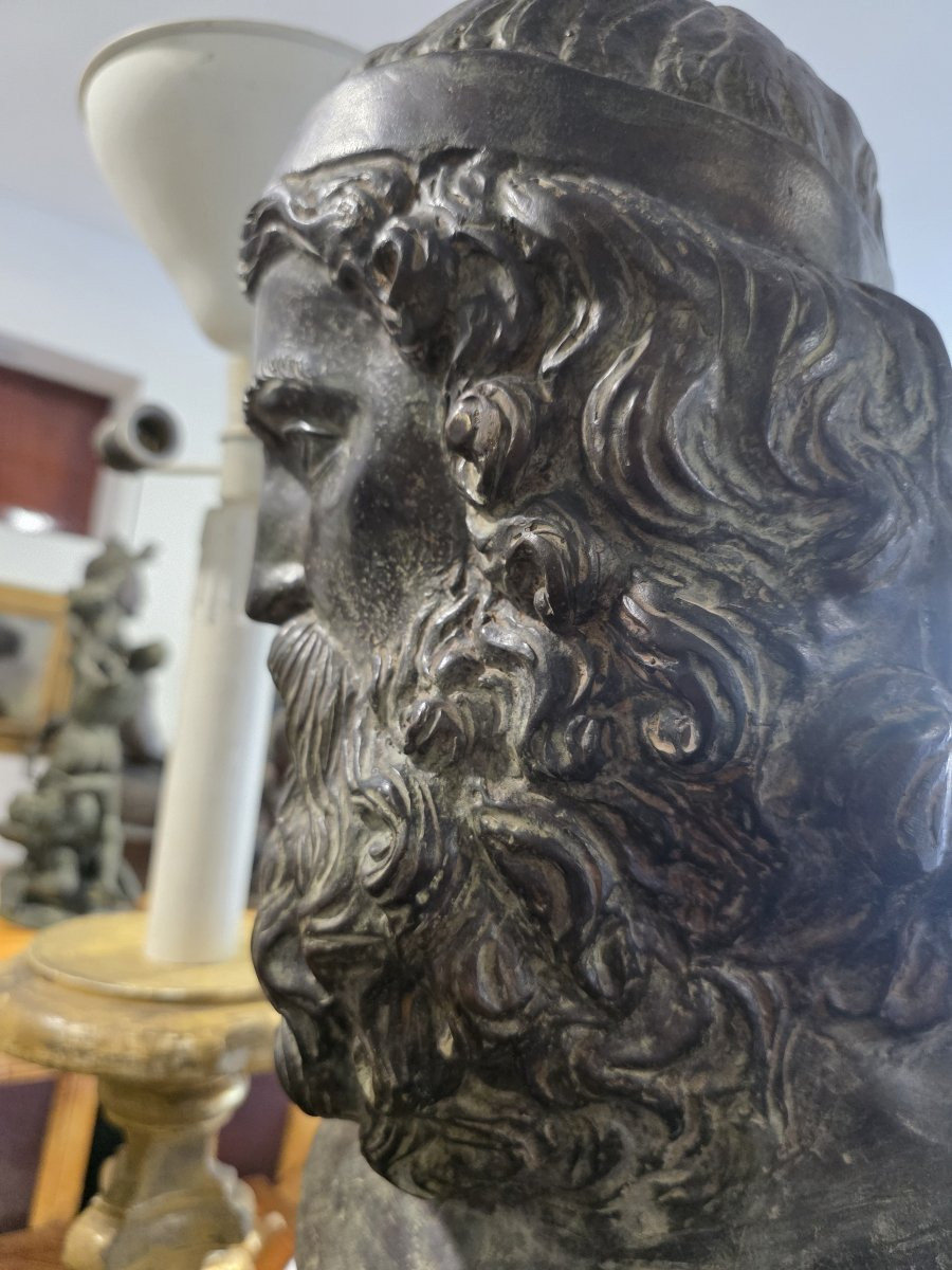 Chiurazzi - Busto greco in bronzo-photo-5