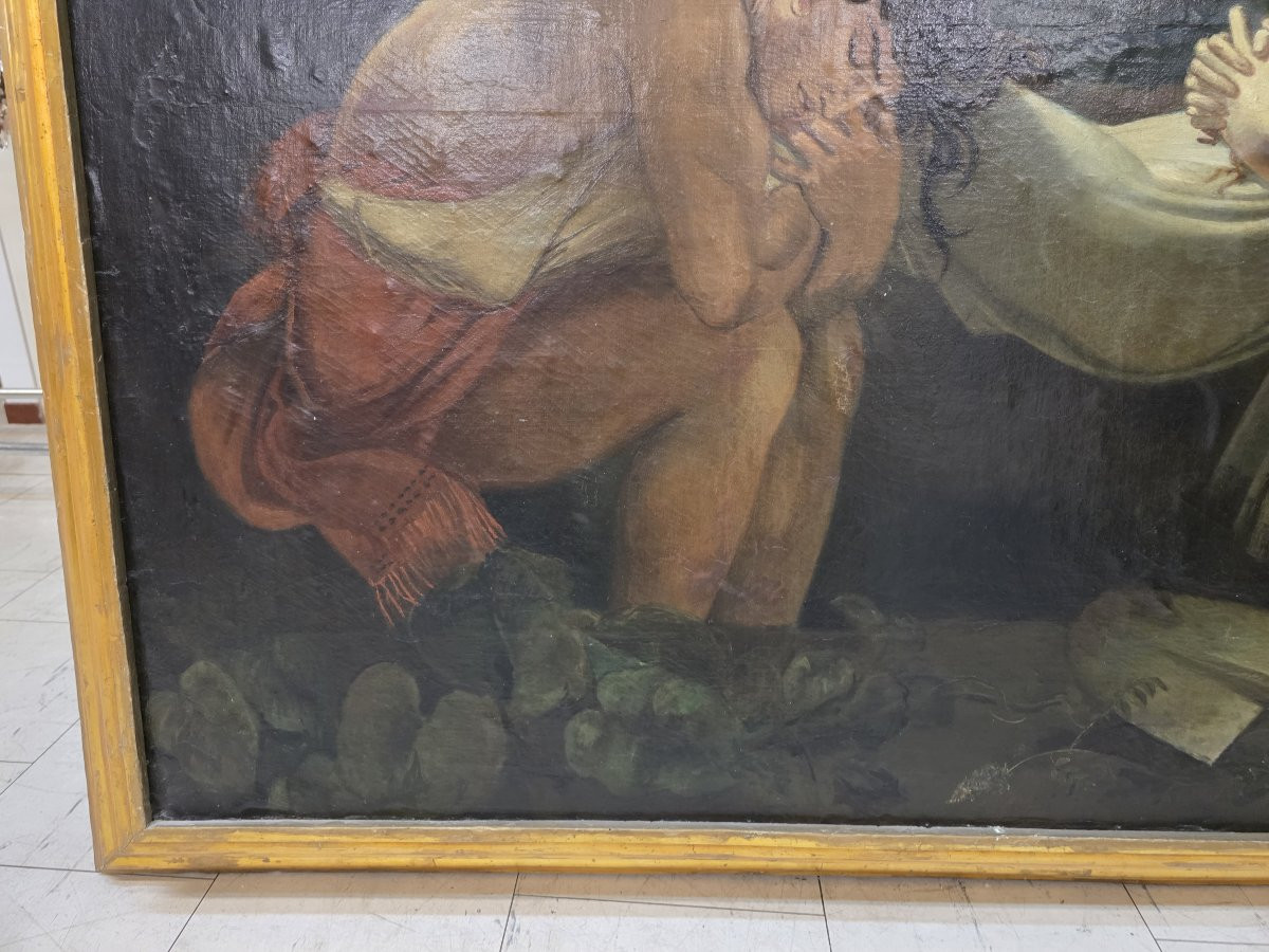 Grande dipinto secondo "La deposizione di Atala" Seguace di Anne-Louis Girodet de Roussy-photo-3