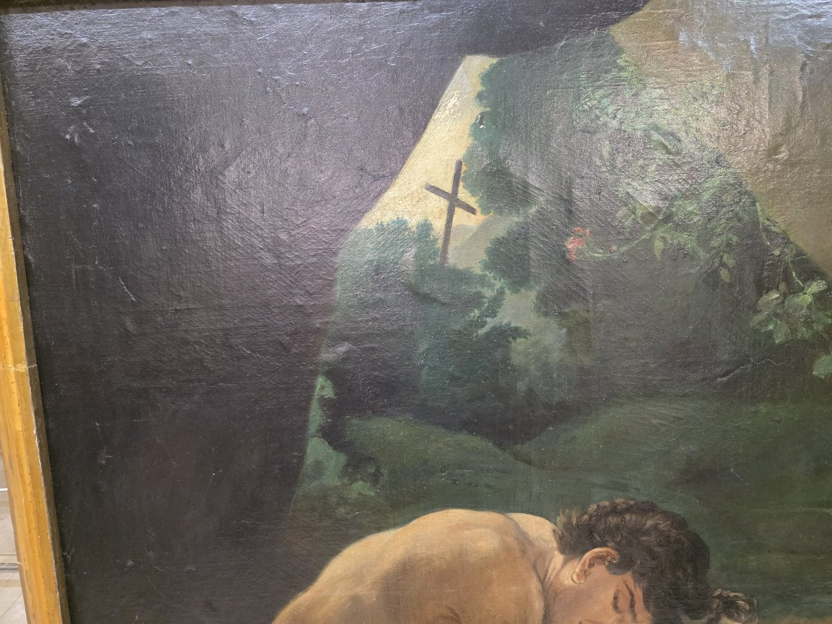 Grande dipinto secondo "La deposizione di Atala" Seguace di Anne-Louis Girodet de Roussy-photo-5