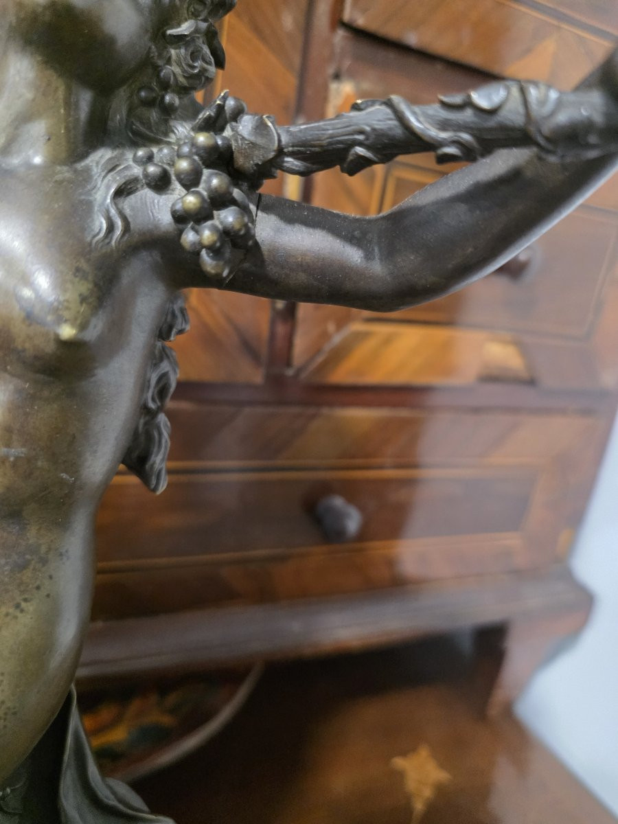 Bronzo raffigurante donna che cavalca Fauno. Vicino a Clodion. XIX secolo-photo-1