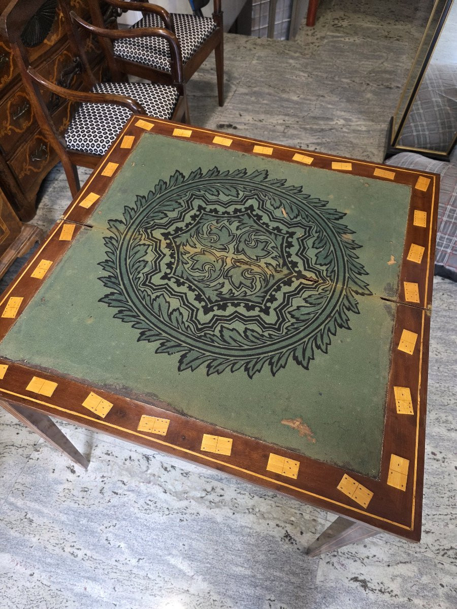 Tavolo da gioco quadrato olandese dei primi del 1800-photo-6