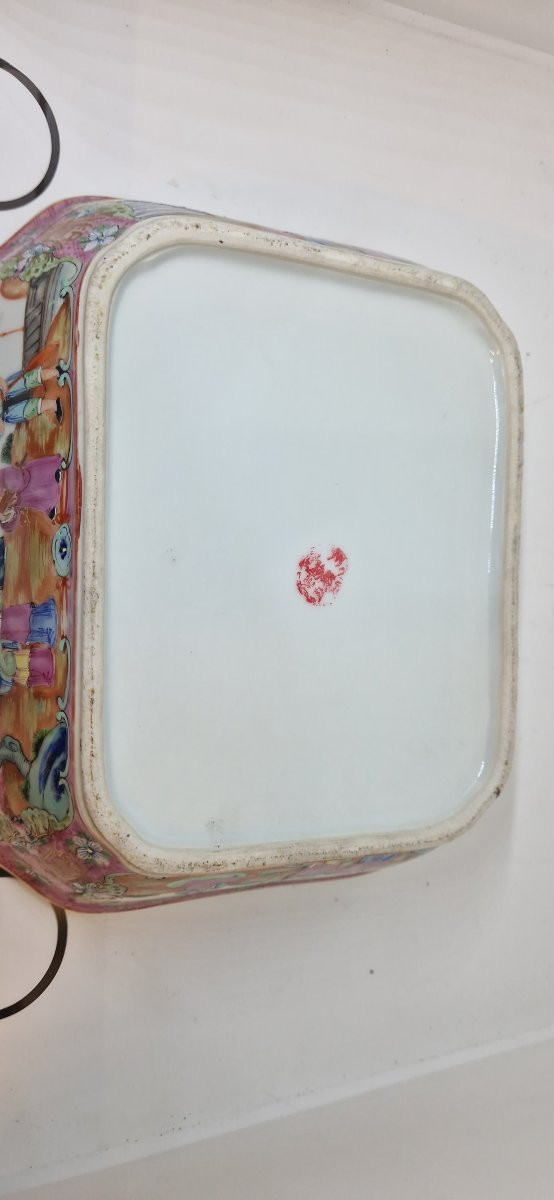 Zuppiera in porcellana cinese canton dei primi del novecento-photo-4