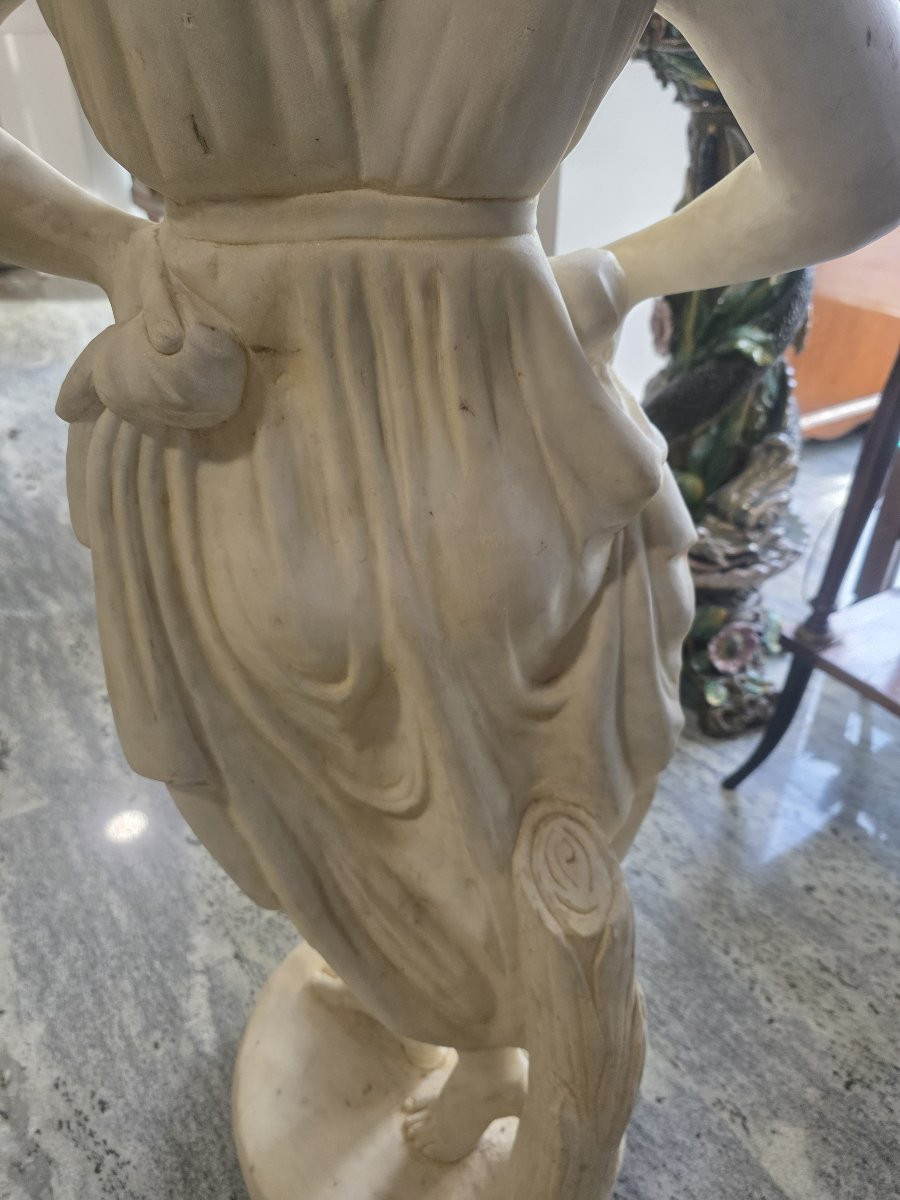 Statua in marmo zuccherino Da Antonio Canova "La Ballerina" XIX secolo-photo-5