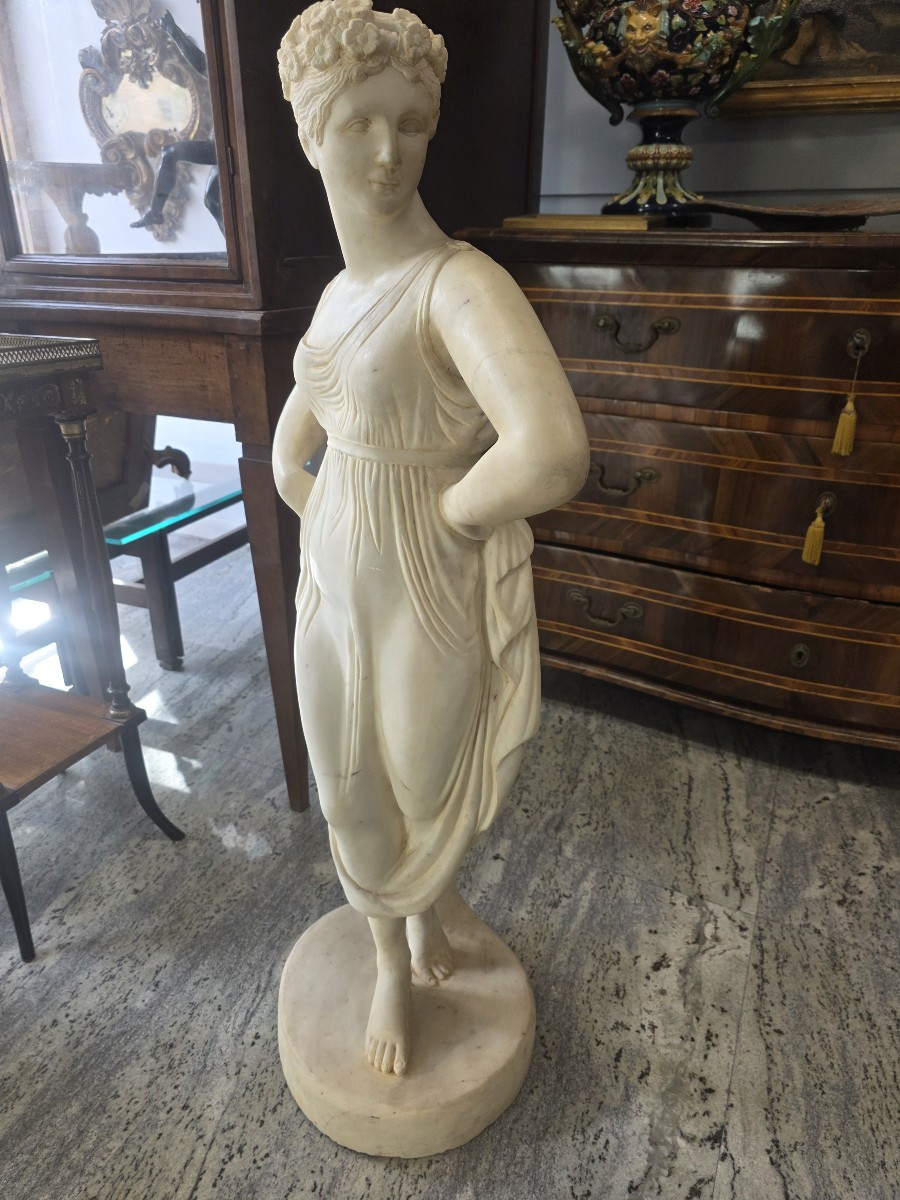 Statua in marmo zuccherino Da Antonio Canova "La Ballerina" XIX secolo