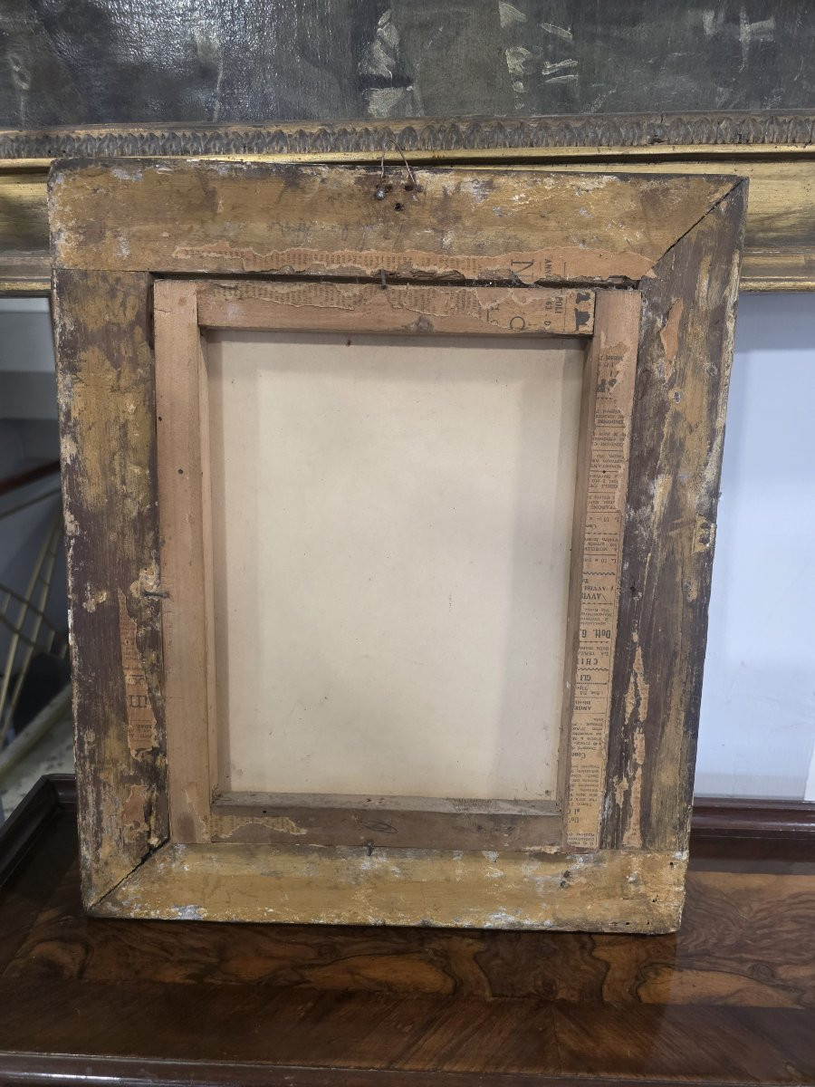 Olio su tela raffigurante volto di donna dei primi novecento-photo-4