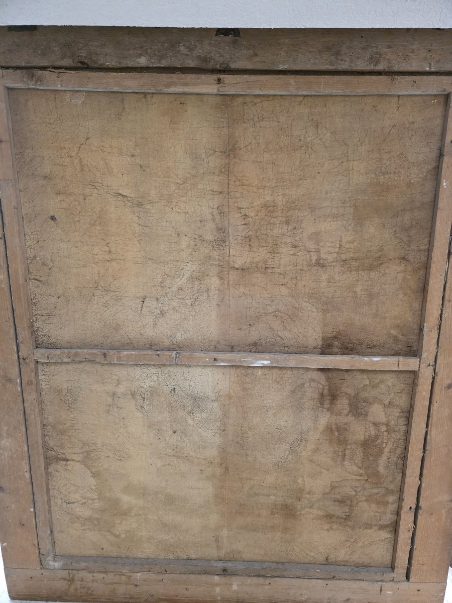 Grande olio su tela del Seicento opera di ambito umbro.-photo-1