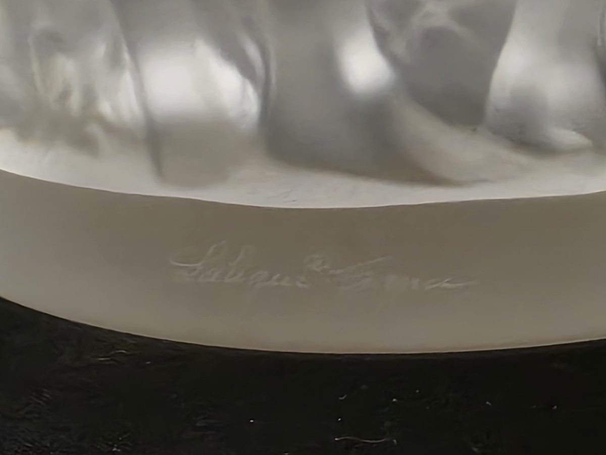 "VASO LALIQUE FRANCE "BACCHANTES"-photo-4