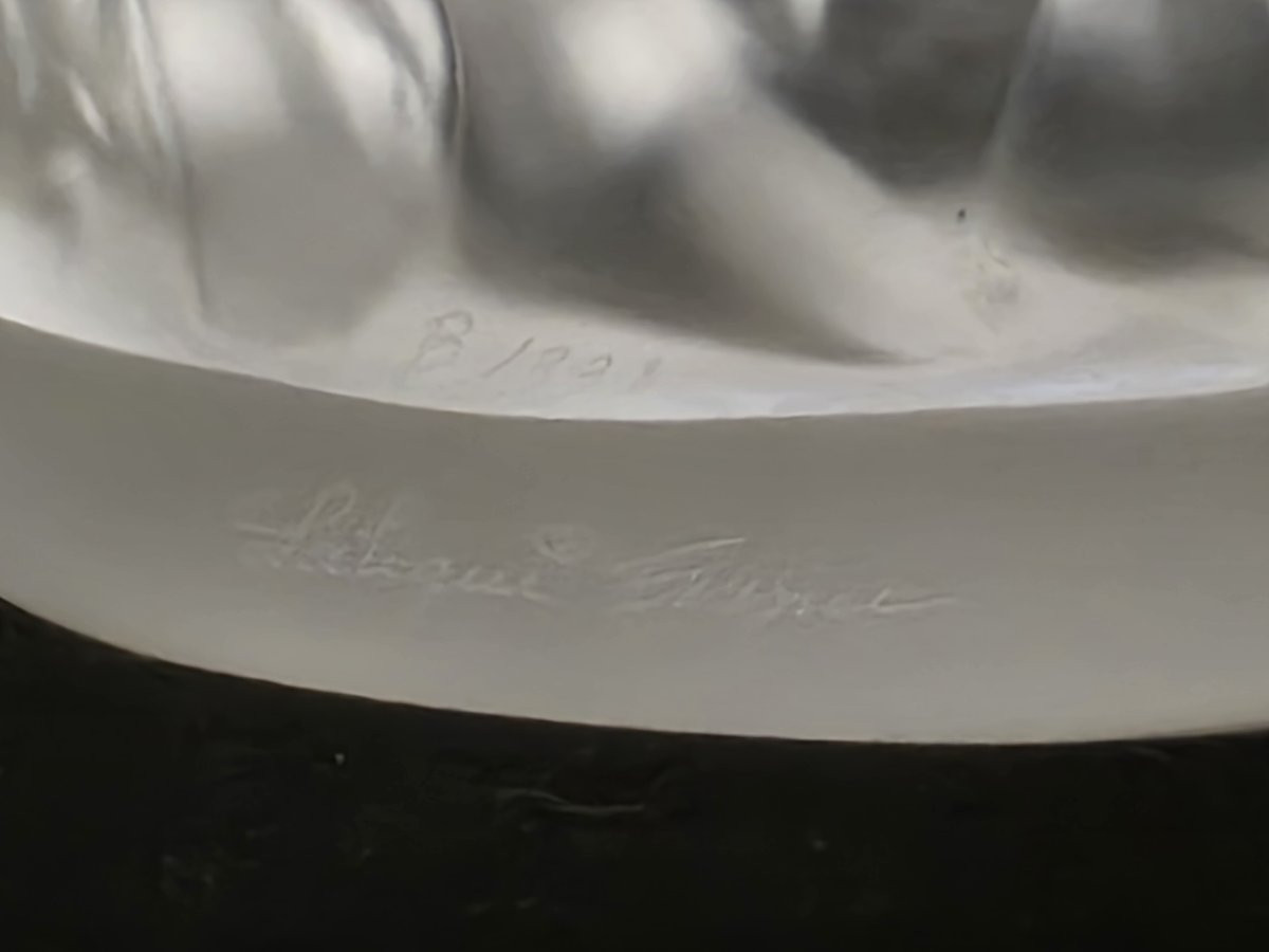 "VASO LALIQUE FRANCE "BACCHANTES"-photo-4