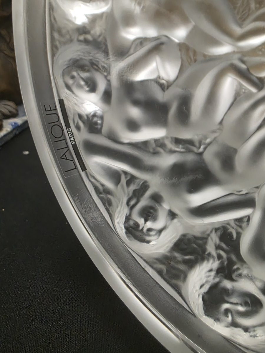 "VASO LALIQUE FRANCE "BACCHANTES"-photo-7