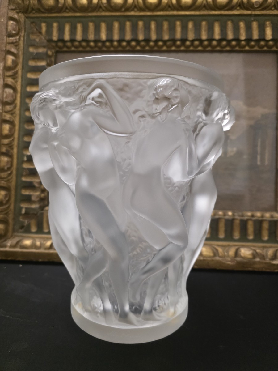 "VASO LALIQUE FRANCE "BACCHANTES"