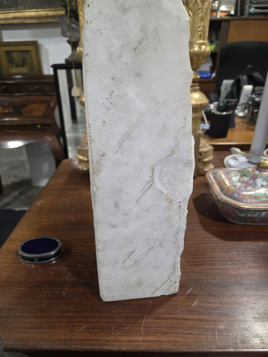 Bronzo scalatore con marmo. Epoca prima metà del novecento-photo-5