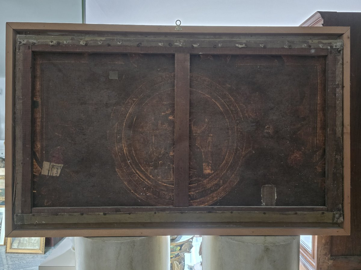 Olio su tela epoca Neoclassica. Primi anni dell'ottocento-photo-4