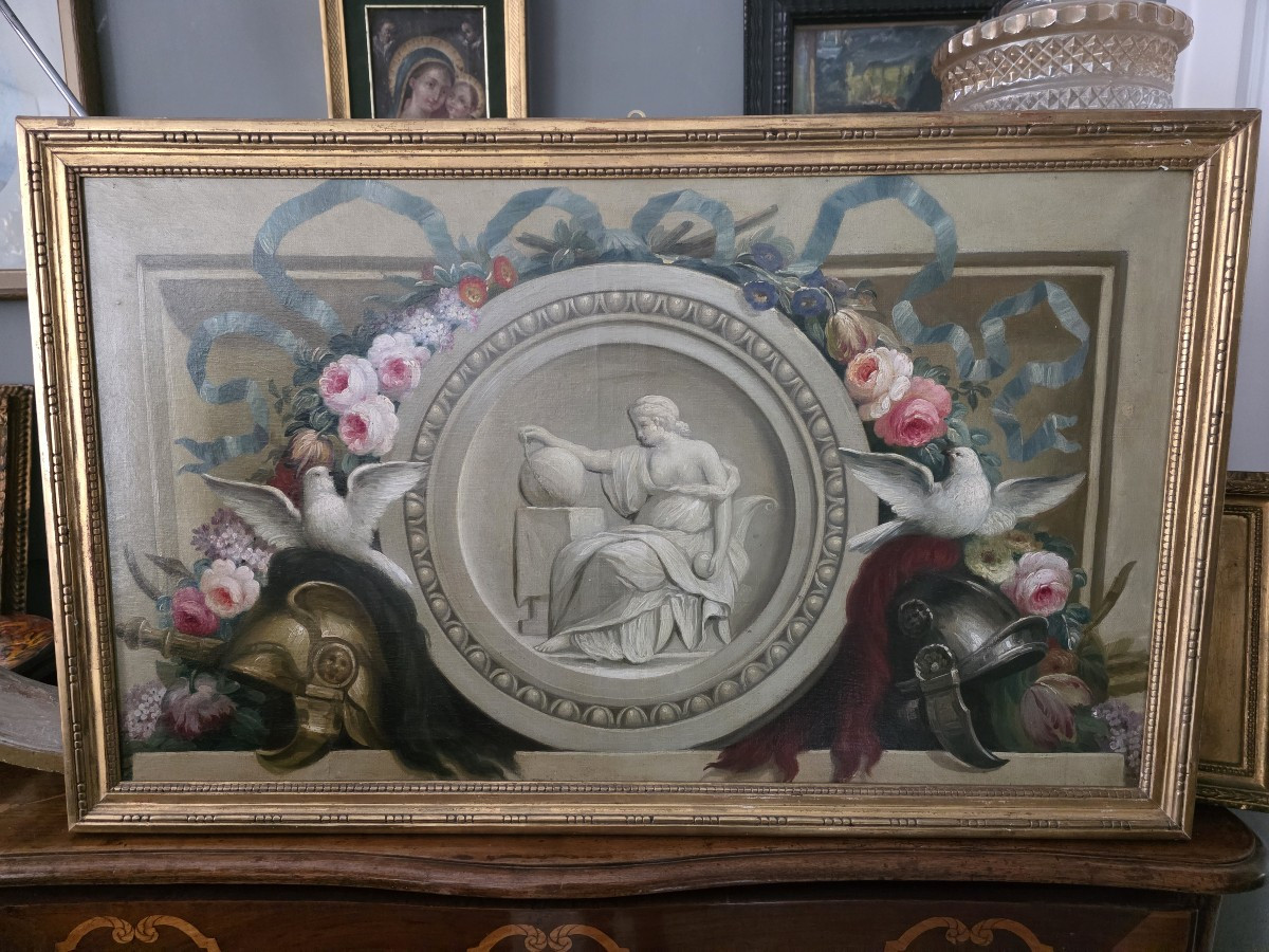 Olio su tela epoca Neoclassica. Primi anni dell'ottocento