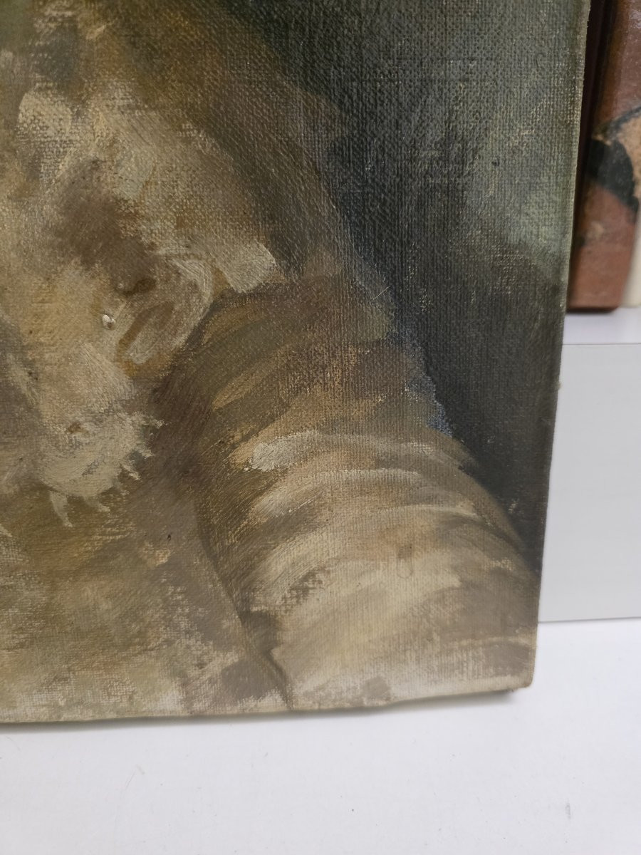 "Francesco De Nicola (Musellaro 1882 – Napoli 1961), "Ritratto di fanciulla"-photo-2