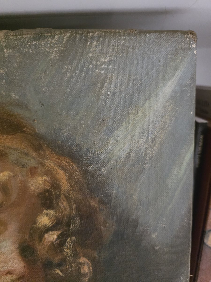 "Francesco De Nicola (Musellaro 1882 – Napoli 1961), "Ritratto di fanciulla"-photo-3