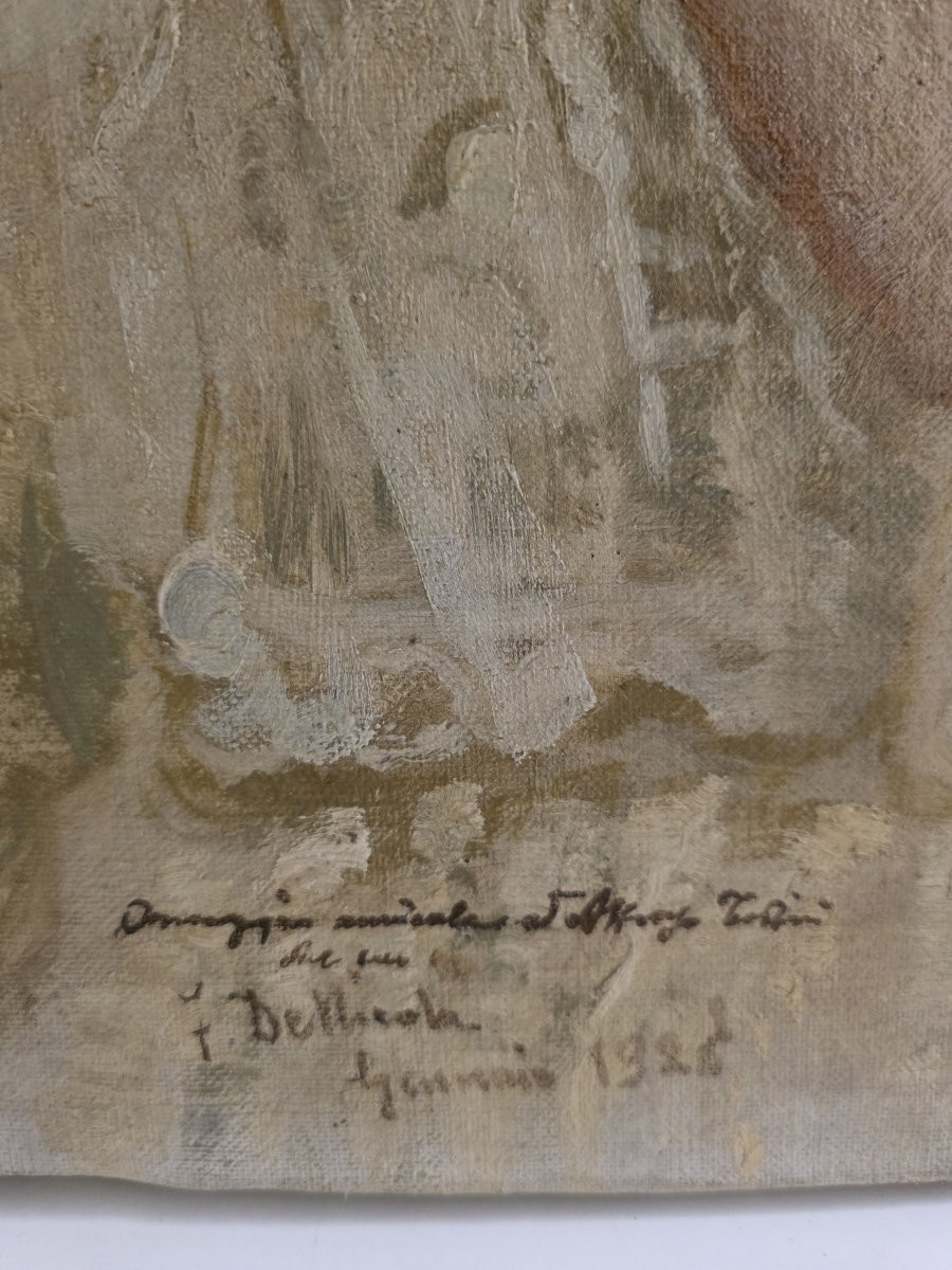 "Francesco De Nicola (Musellaro 1882 – Napoli 1961), "Ritratto di fanciulla"-photo-5